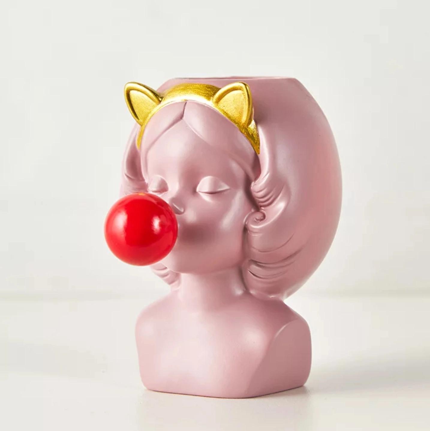 Sakızlı Kız Kokulu Taş Saksı