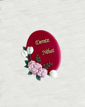 Oval Nikah Modeli Magnet (20 Adet)